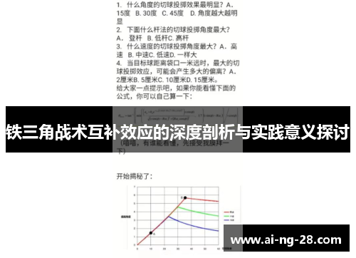 铁三角战术互补效应的深度剖析与实践意义探讨