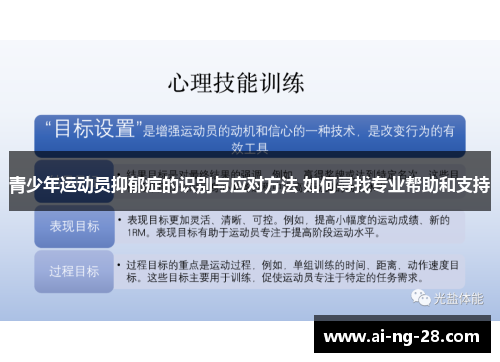 青少年运动员抑郁症的识别与应对方法 如何寻找专业帮助和支持