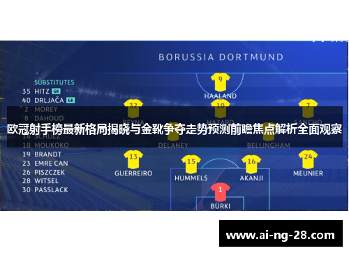 欧冠射手榜最新格局揭晓与金靴争夺走势预测前瞻焦点解析全面观察