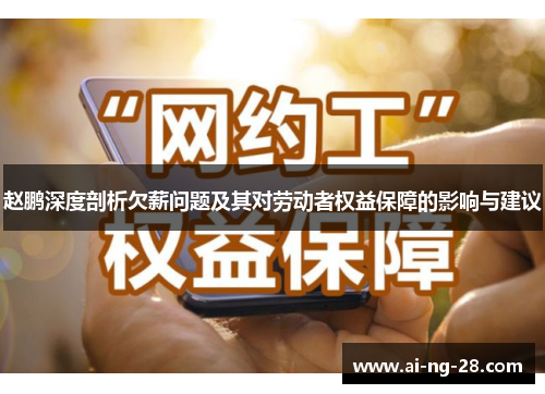 赵鹏深度剖析欠薪问题及其对劳动者权益保障的影响与建议